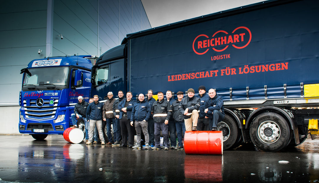 19 REICHHART Fahrer stellten beim unternehmenseigenen Verbrauchswettbewerb eine spritsparende Fahrweise unter Beweis.